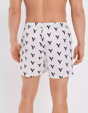 Shorts De Bain American Eagle AEO Eagle Stretch Blanche Homme | MJK-18201948